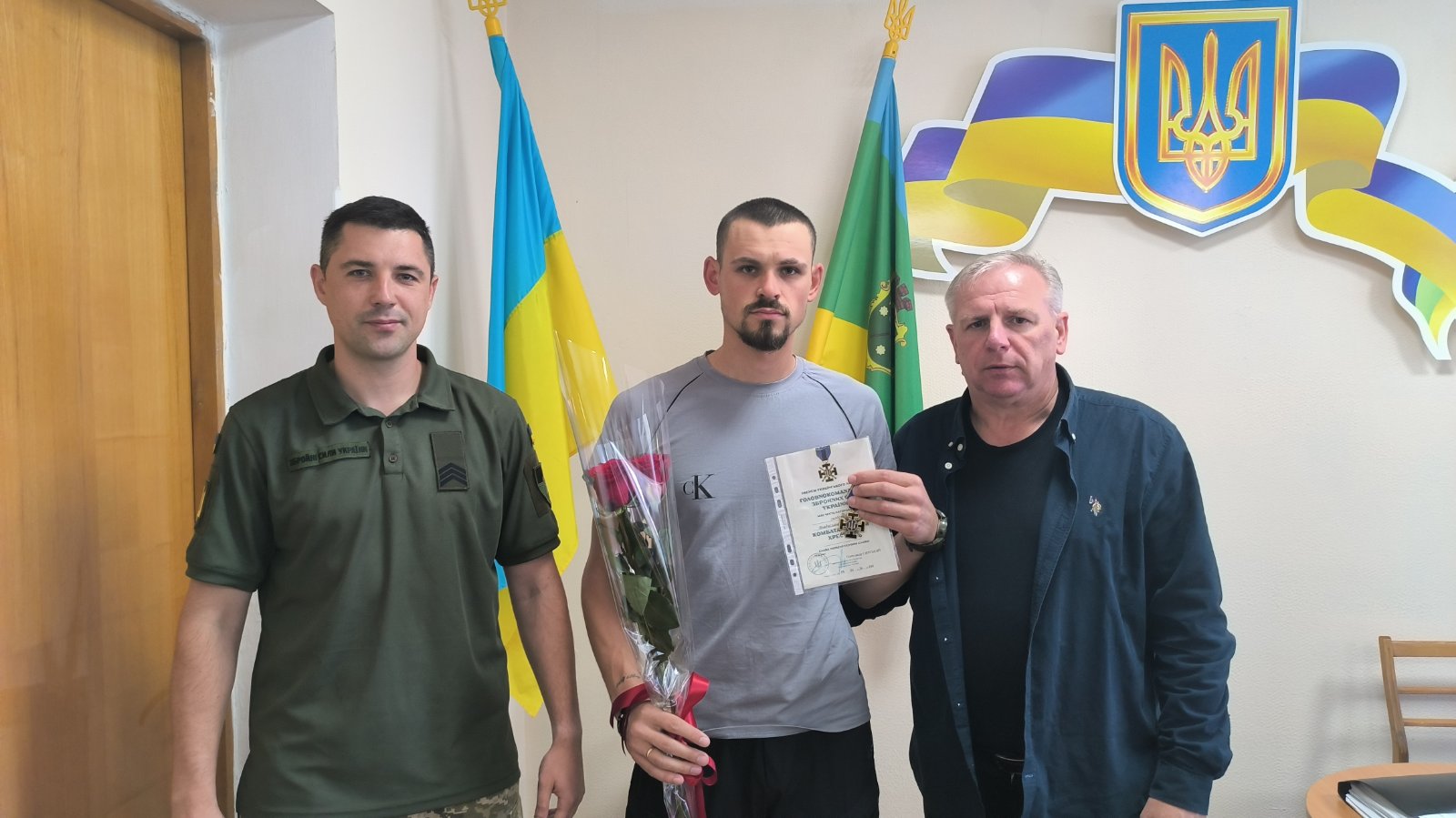 Бердичівлянина Владислава Кочергу відзначено нагрудним знаком «Комбатантський хрест»