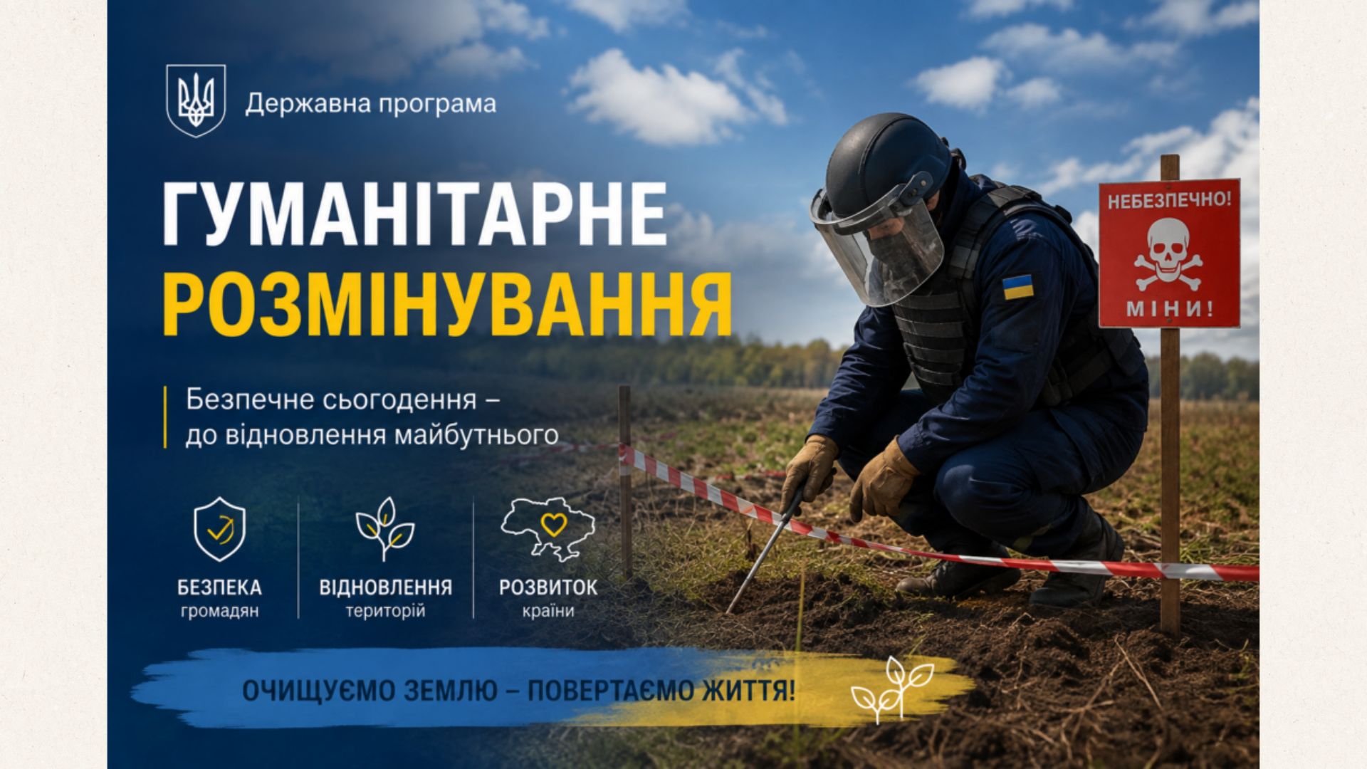 Уряд спростив та розширив програму розмінування сільгоспземель